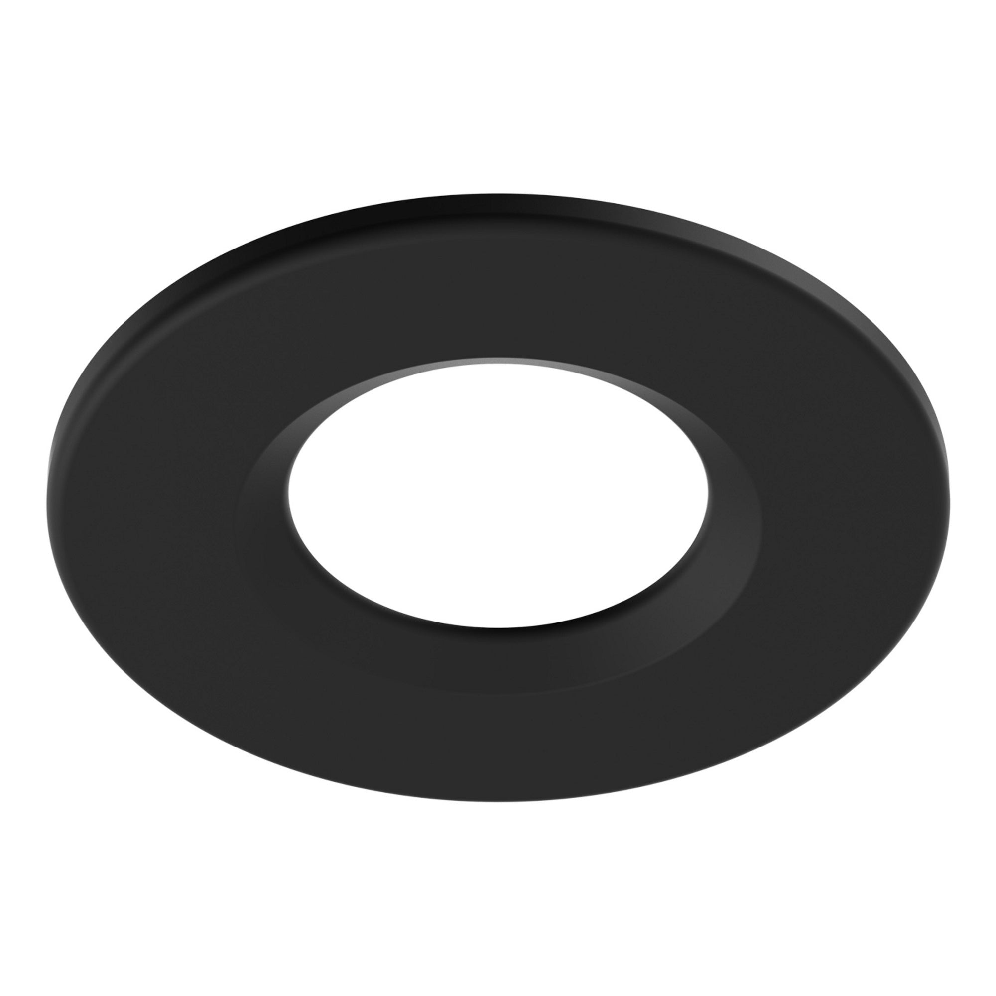 Riga Uno 6W Dimmable LED Downlight, IP65 Fire Rated, Natural White, Matt Black Bezel, 68-70mm Cut-Out