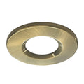 Riga Uno Brushed Gold Round Downlight Bezel - 70mm Cut-Out, IP65 Rated
