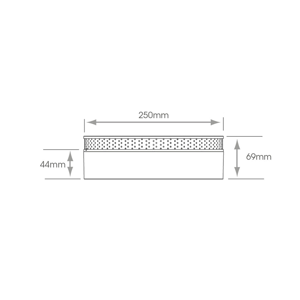 Aspen Tunable LED Ceiling Light: Dimmable, IP44 with Bluetooth Speaker - Ideal for Bathrooms