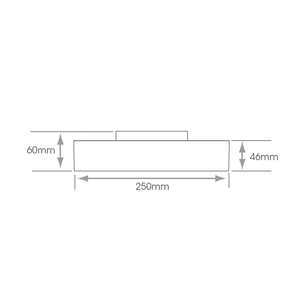 Aspen IP44 Slimline LED Ceiling Light for Bathrooms & Kitchens - Natural White 4000K, 17W