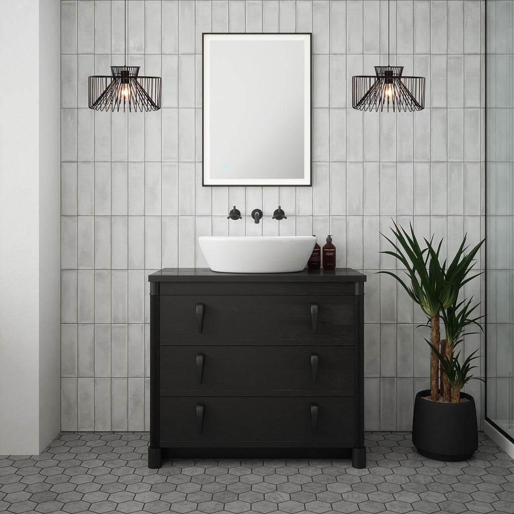 Avon E27 IP44 Black Metal Cage Pendant Light - Adjustable 1m Flex, Perfect for Bathroom & Kitchen