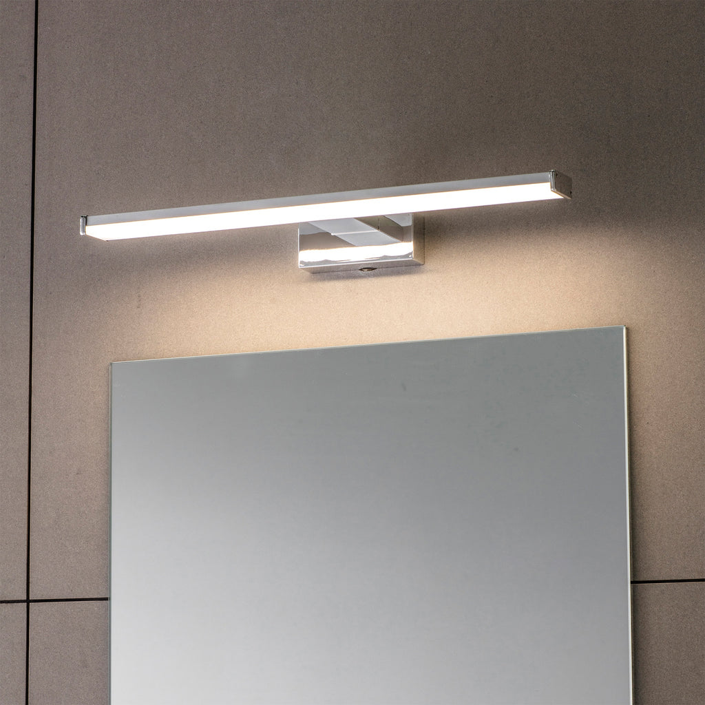 FNX Axis LED Bathroom Wall Light - Chrome Finish, IP44 Daylight White