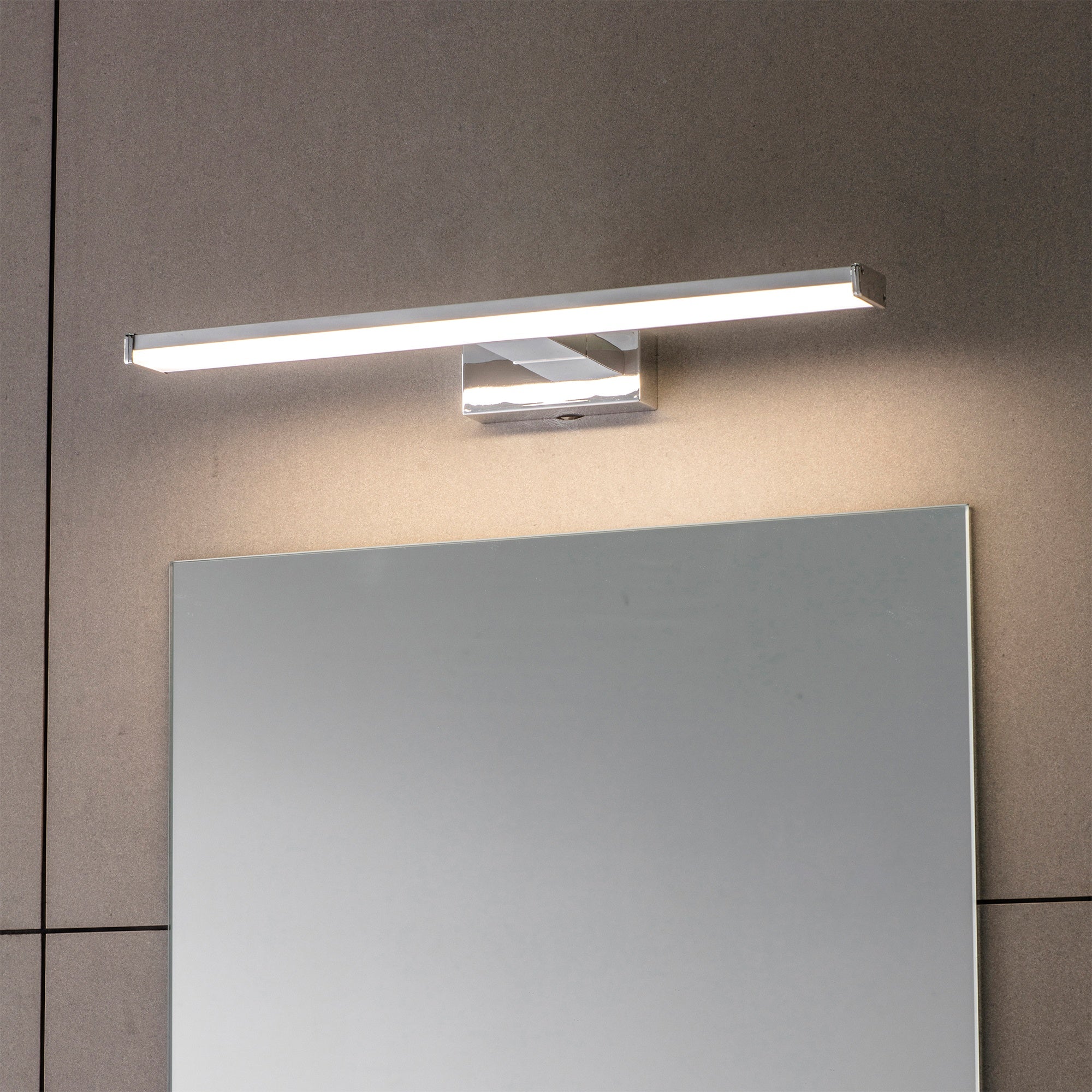 FNX Axis LED Bathroom Wall Light - Chrome Finish, IP44 Daylight White