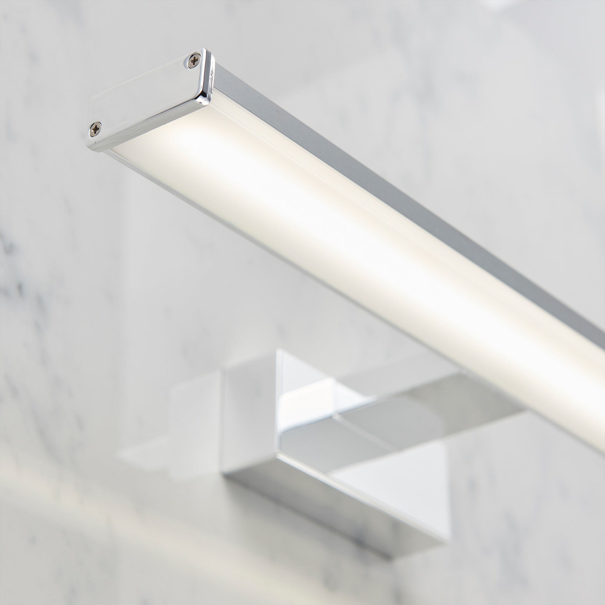 FNX Axis LED Bathroom Wall Light - Chrome Finish, IP44 Daylight White