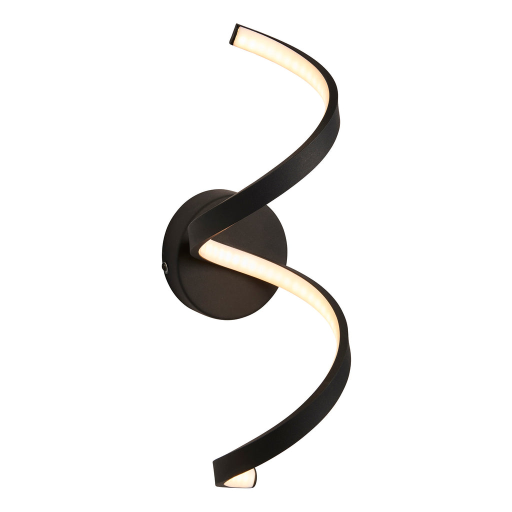 Astral Modern LED Wall Light - Textured Black, Warm White 3000K, IP44 Rated for Bathroom & Outdoor Use