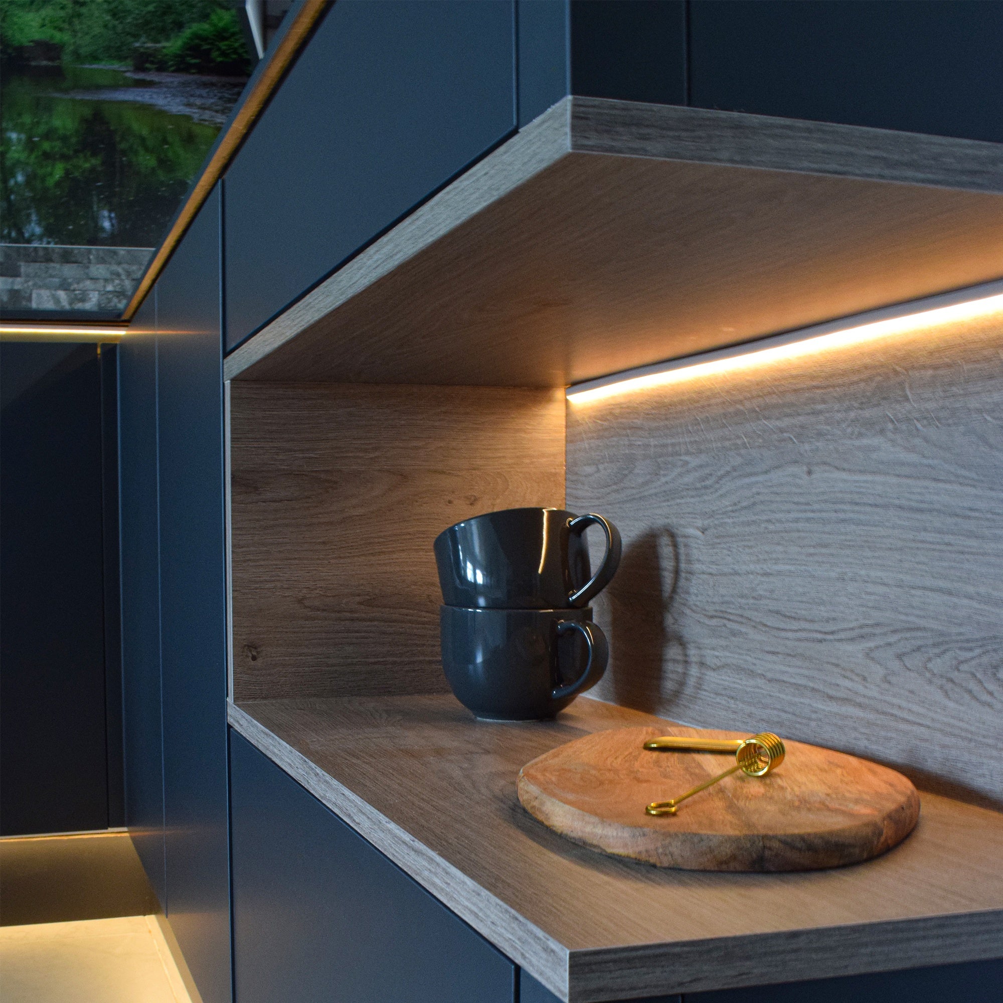ARC 5M Natural White LED Strip Light - Ultra-Slim, 12V DC, IP67 Waterproof for Kitchens & DIY Projects