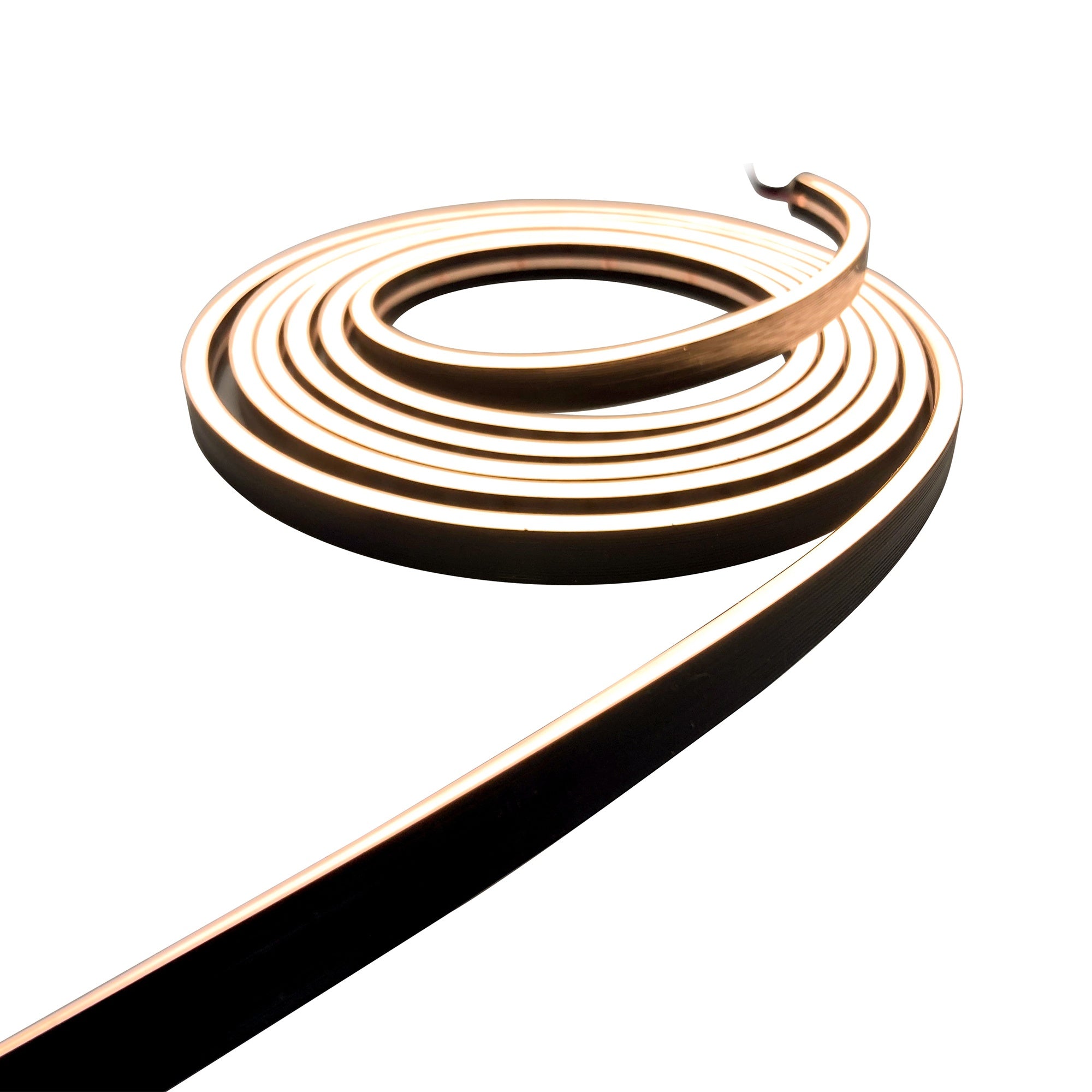 FNX Bathrooms ARC Ultra-Slim Black 5M LED Strip Light - 12V DC, 15W, Warm White, IP67 Waterproof with 3M VHB Tape