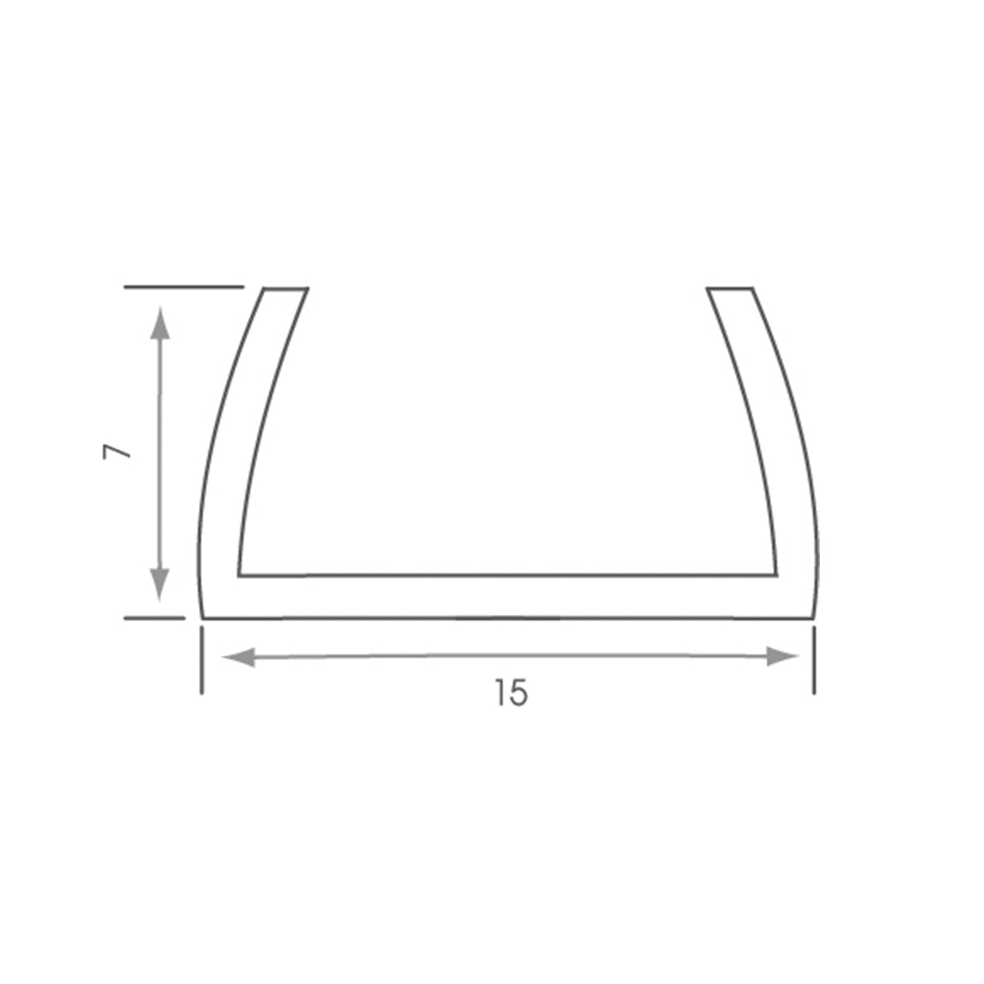 2M Surface Mounted LED Aluminium Extrusion Profile - Optimal Heat Dissipation for Strip Lights