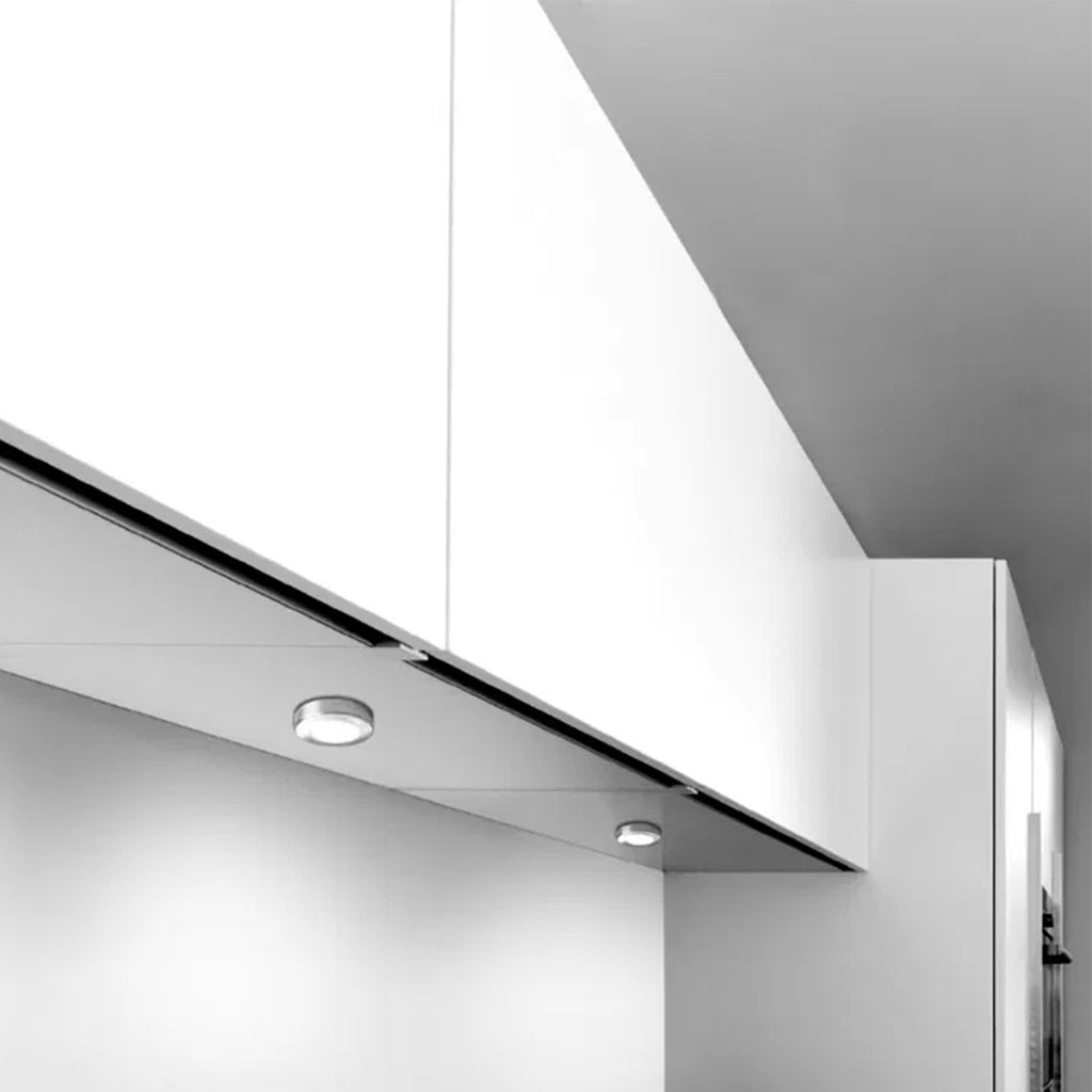 Sirius Connect Under Cabinet Recessed LED Light - 2.6W Plug & Play, Diffused Natural White, Brushed Nickel (IP44)
