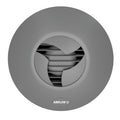 Airflow iCON 15 Quiet Recessed Bathroom Extractor Fan - Ultimate Grey, 100mm Duct, IPX4 Rated