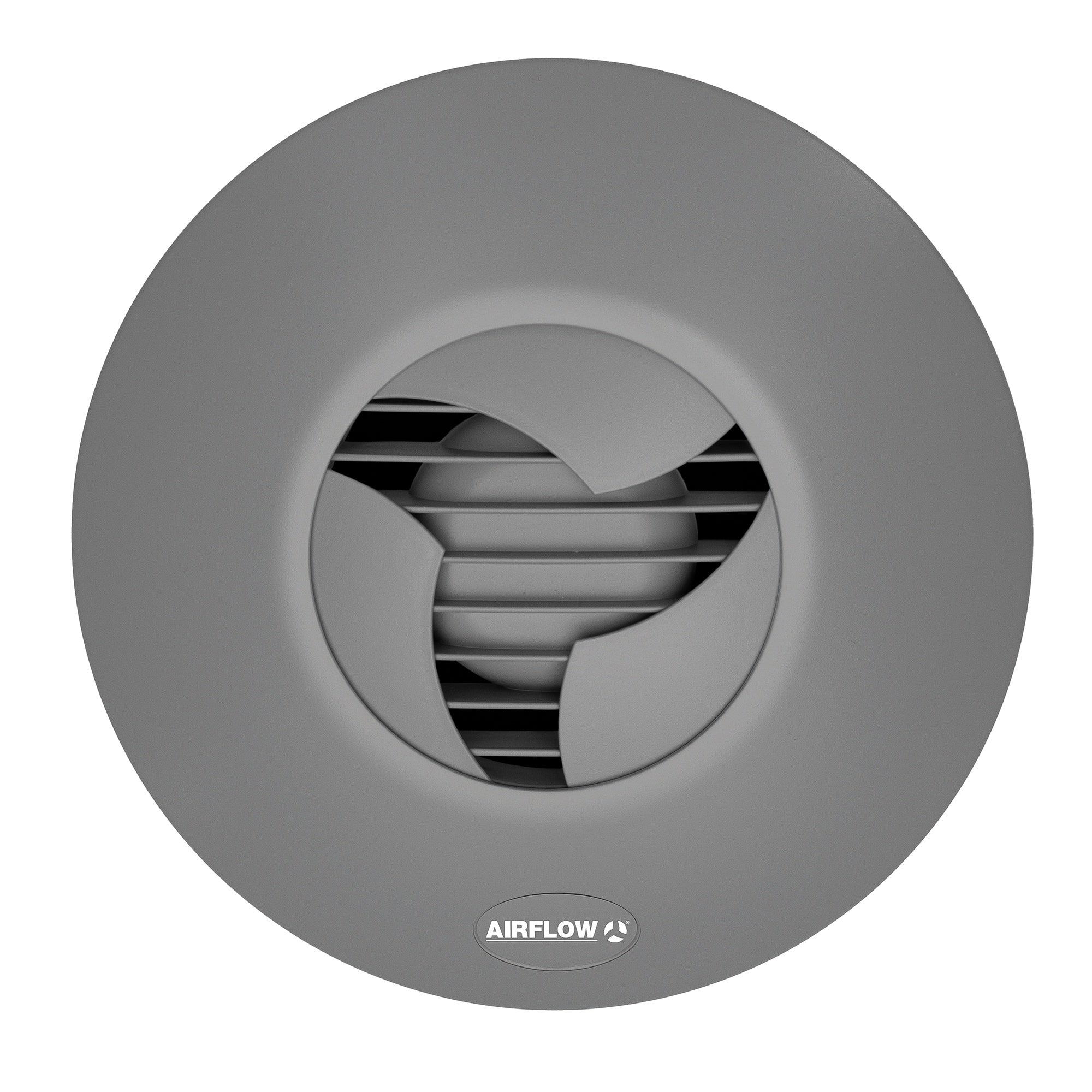 Airflow iCON 15 Quiet Recessed Bathroom Extractor Fan - Ultimate Grey, 100mm Duct, IPX4 Rated