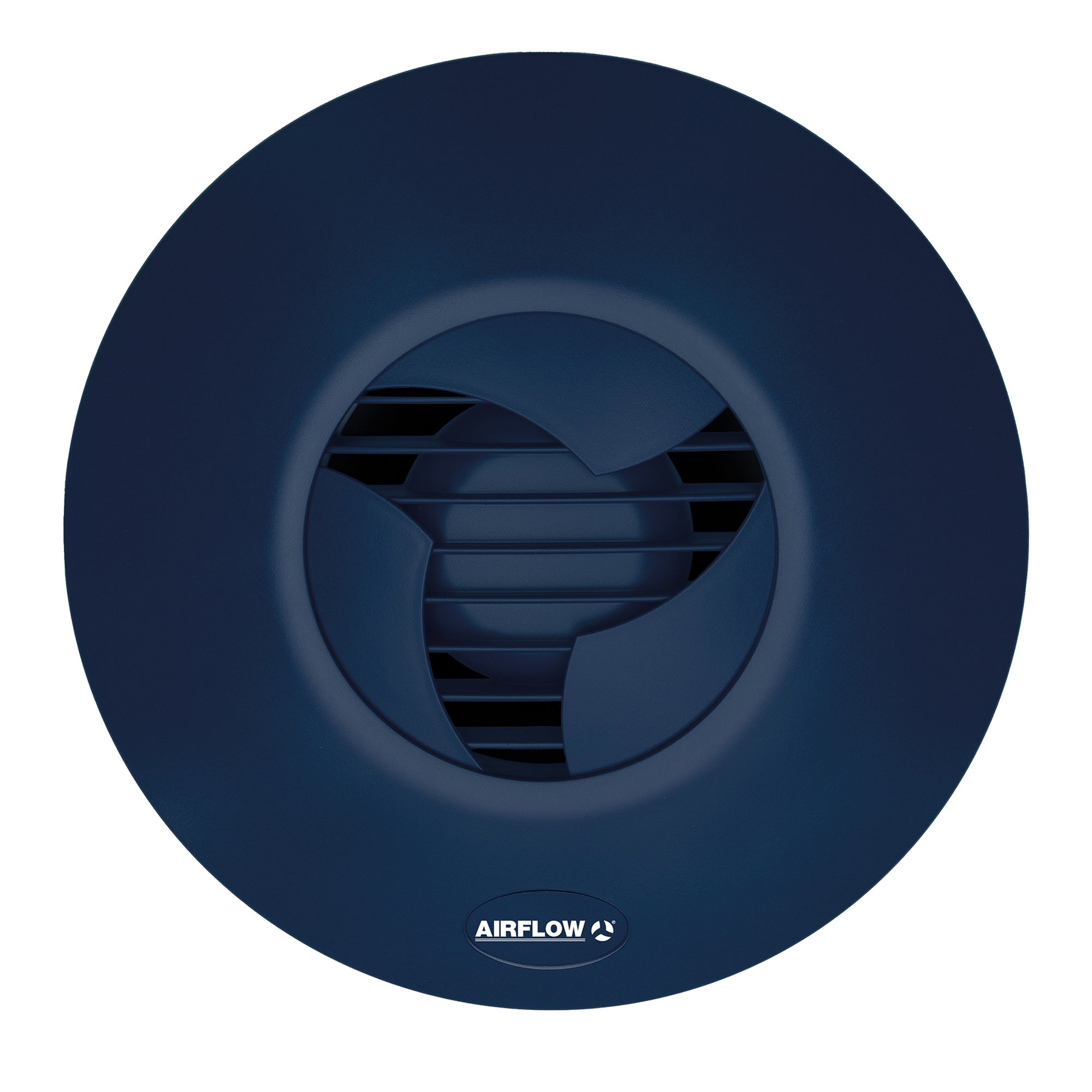 Airflow iCON 30 Extractor Fan - Navy Blue, 120mm, 97m3/h Quiet Bathroom & WC Fan, IPX4 Rated