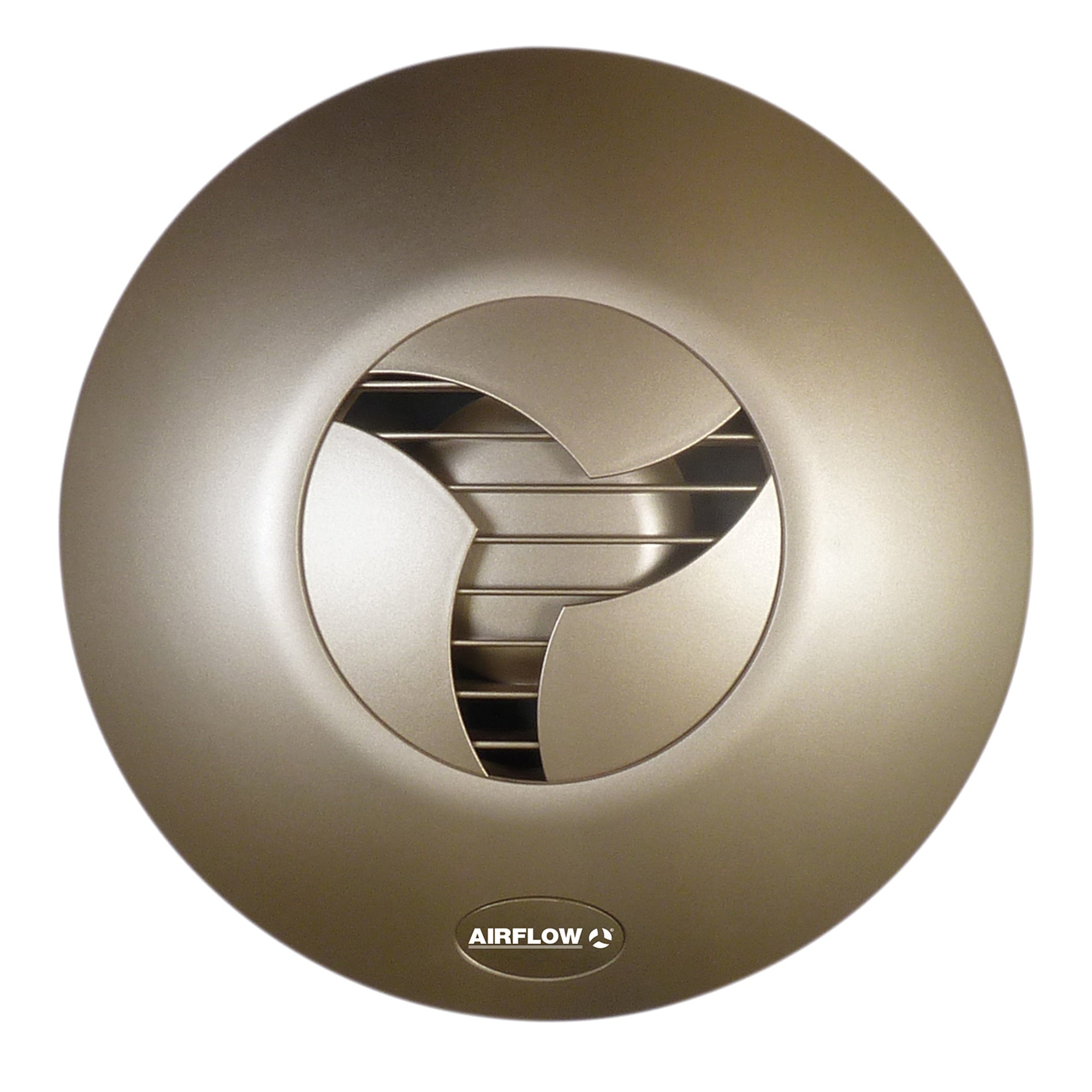 Airflow iCON 30 Sandstone Silent Bathroom Extractor Fan - 120mm, 17W, IPX4 Rated