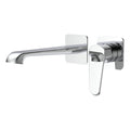 Lunaris Chrome Wall Mounted Single Lever Bath Filler Tap - Contemporary Design