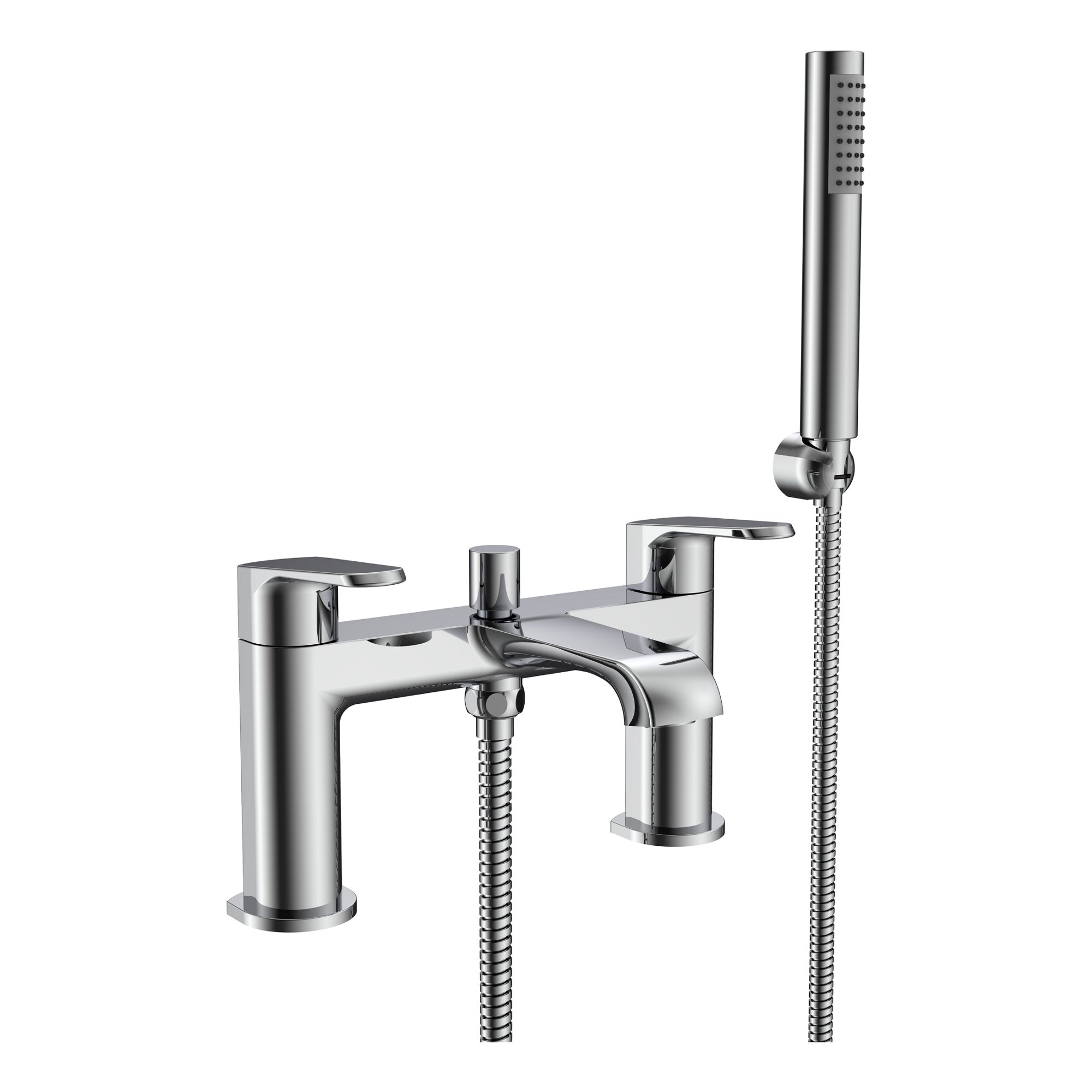 Lunaris Chrome Complete Bathroom Tap & Waste Kit - Bath Shower Mixer & Mono Basin Mixer