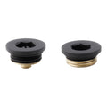 Anthracite Manual Radiator Air Vent & Blanking Plug Set - G1/2 (1/2" BSP) Thread Brass