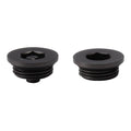Black Nickel Manual Radiator Air Vent & Blanking Plug Set - 1/2" BSP Thread Bleeder Valve Kit