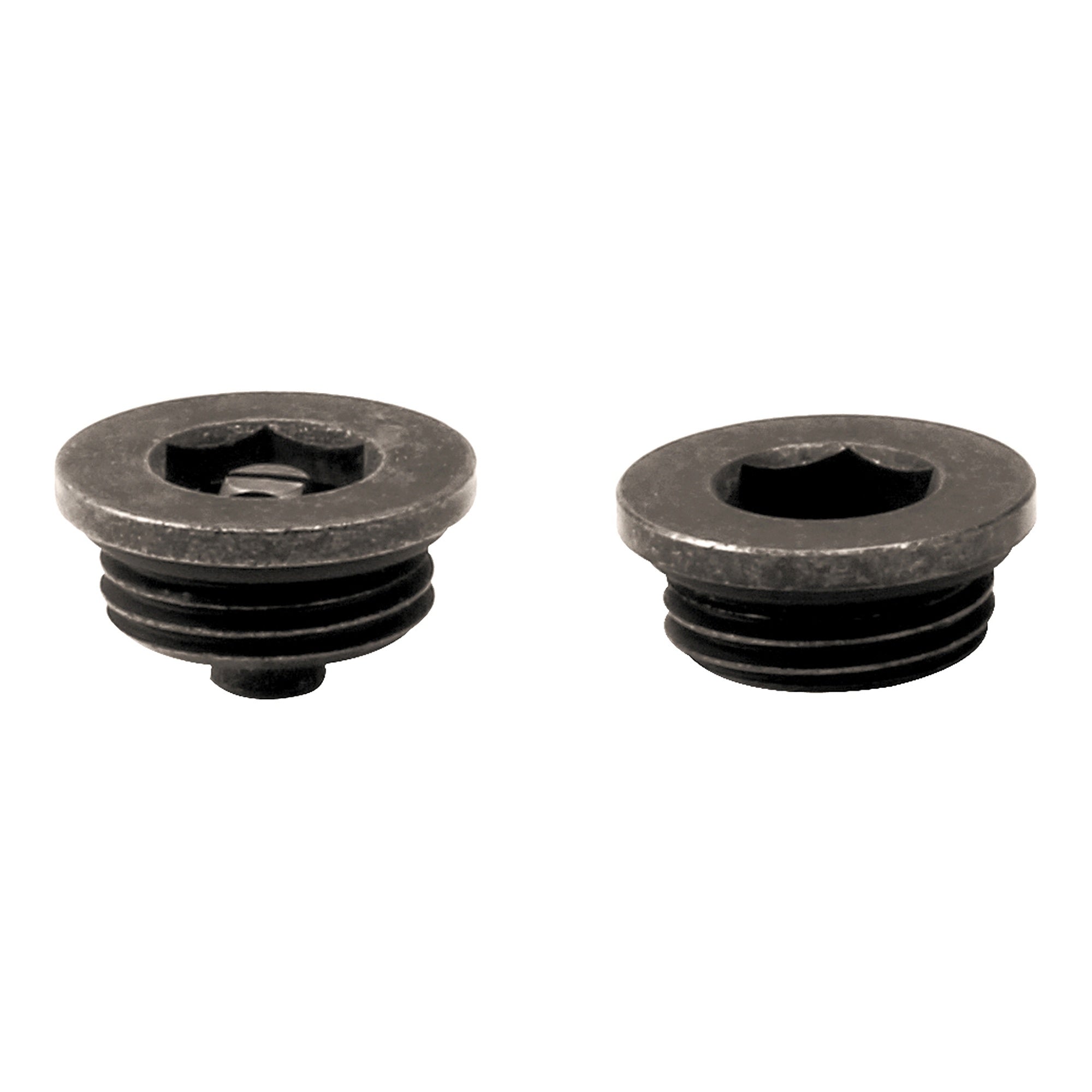 Pewter Manual Radiator Air Vent & Blanking Plug Set - Durable Brass, 1/2" BSP Thread