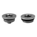 Satin Nickel Manual Radiator Air Vent & Blanking Plug Set, crafted from durable brass with a 1/2" BSP Thread