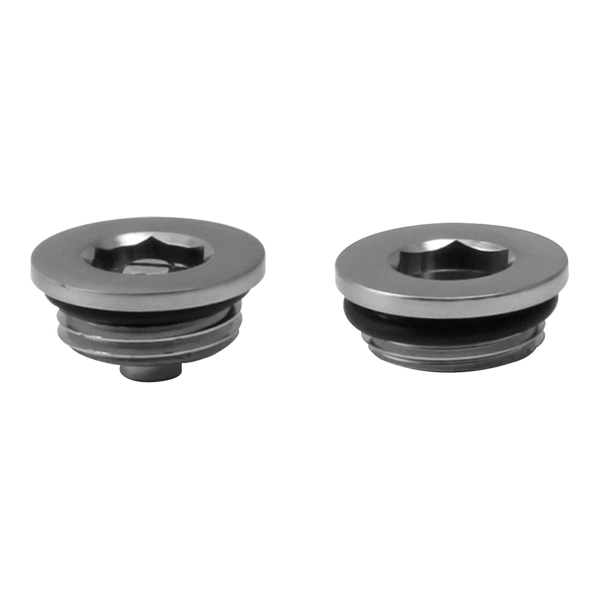 Satin Nickel Manual Radiator Air Vent & Blanking Plug Set, crafted from durable brass with a 1/2" BSP Thread