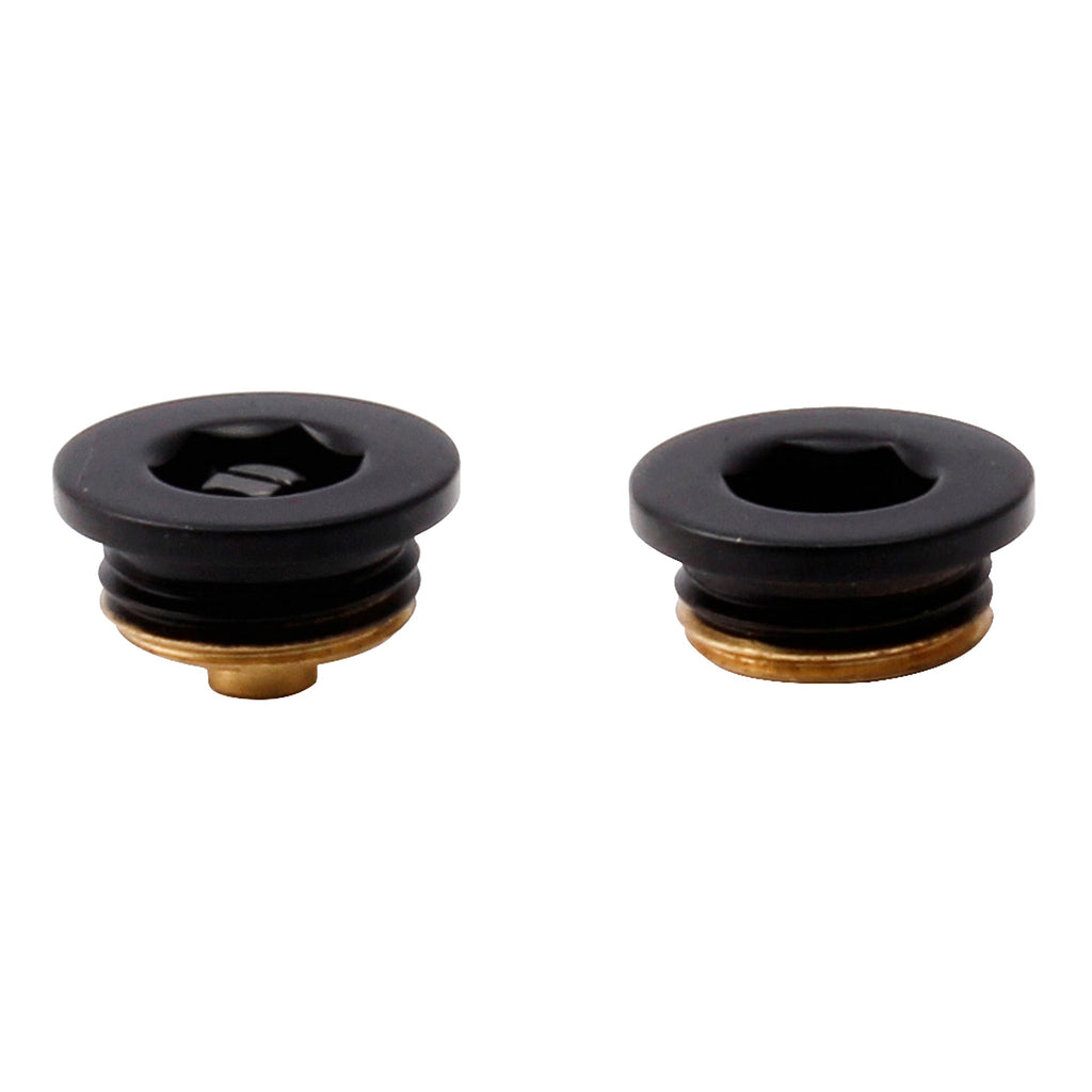 Premium Matt Black Manual Radiator Air Vent & Blanking Plug Set - 1/2" BSP Thread for Efficient DIY Heating