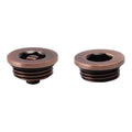Antique Copper Radiator Air Vent & Blanking Plug Set - 1/2" BSP (G1/2) Thread - Durable Brass for DIY