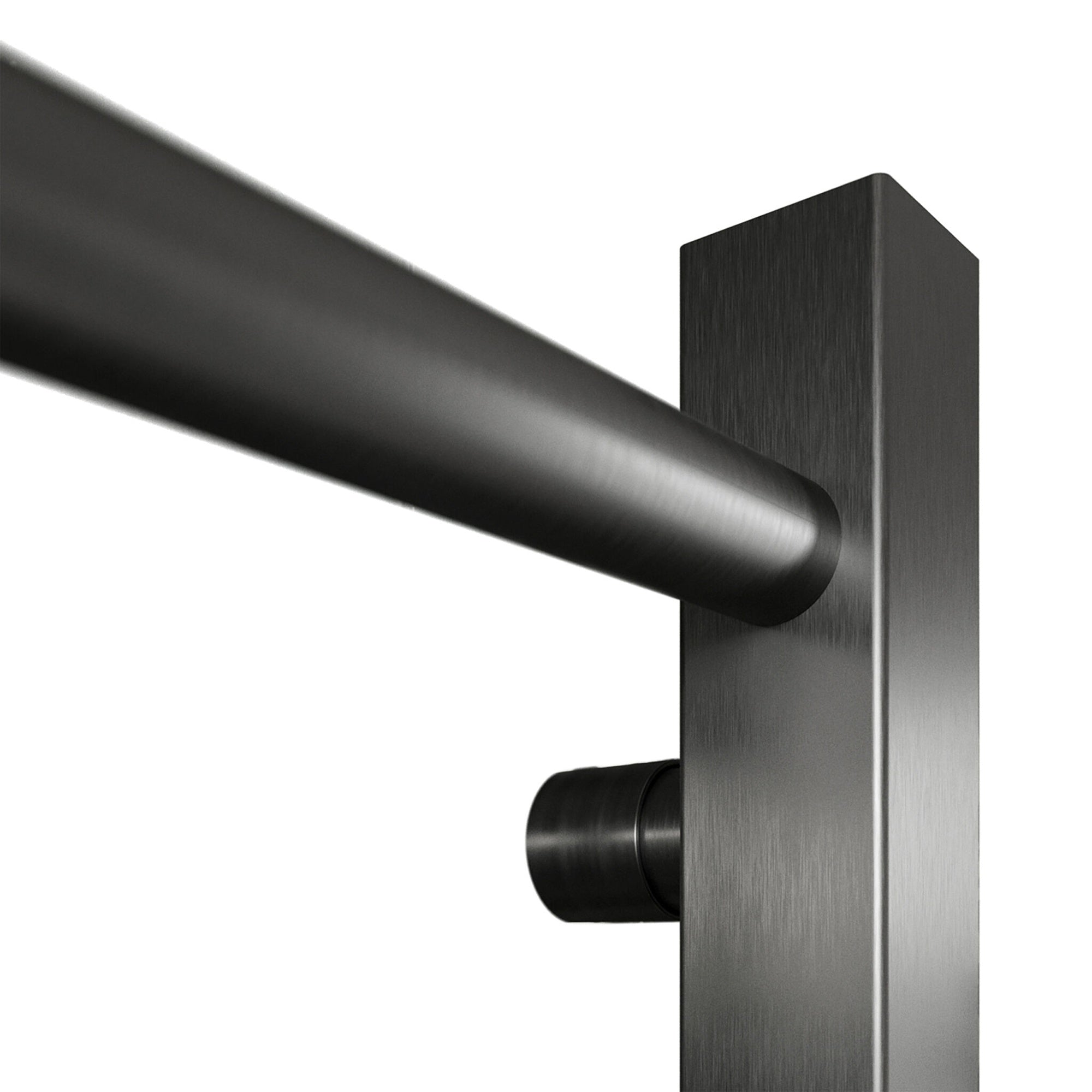FNX Bathrooms Vibe 800 x 500mm Gunmetal Heated Towel Radiator - Modern Ladder Rail