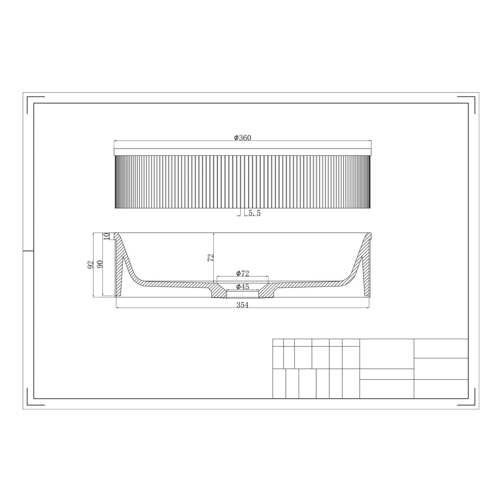 Koko Basin Brushed Brass Countertop Bathroom Basin 360