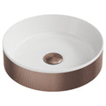 Koko Basin Brushed Bronze Countertop Bathroom Basin 360