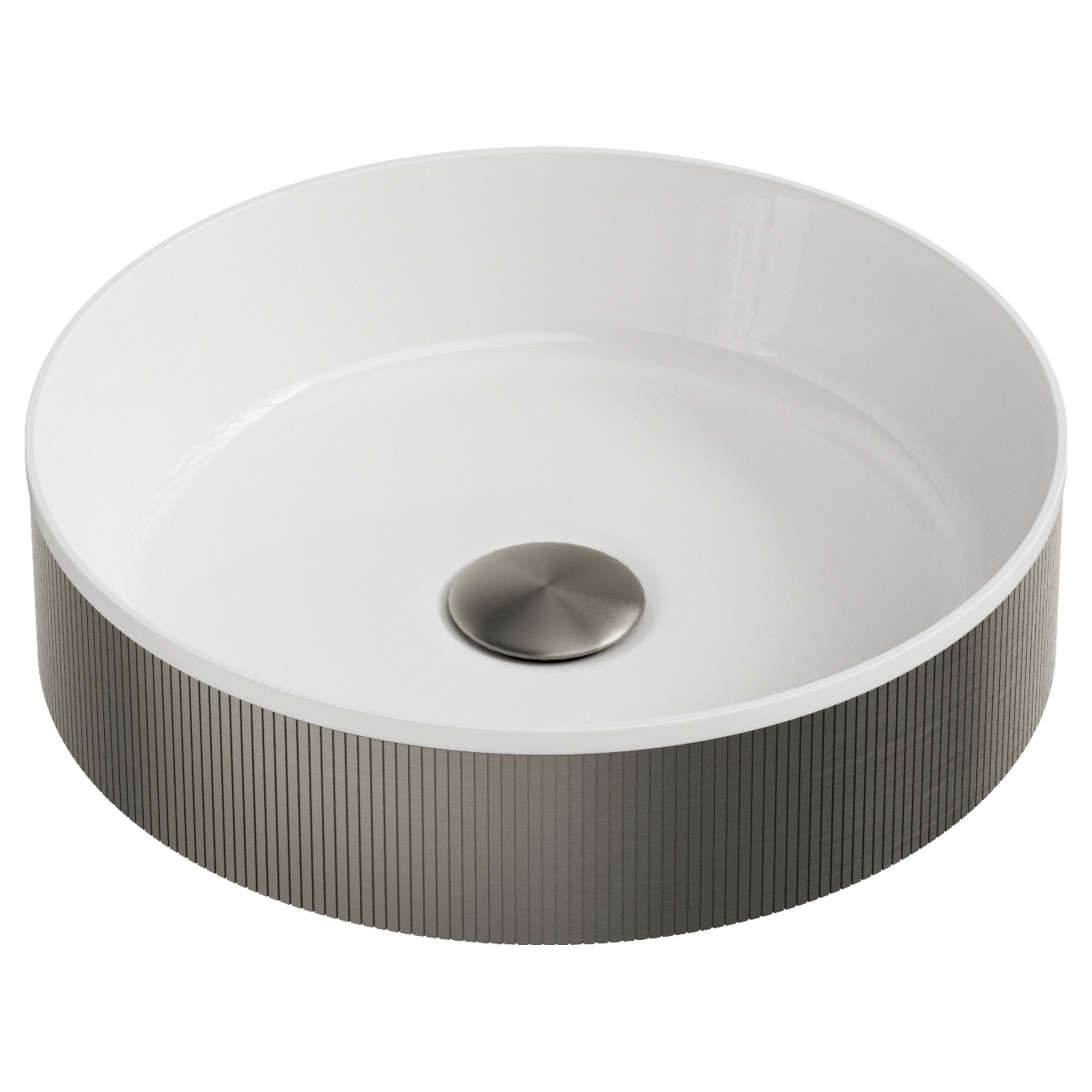 Koko Basin Gunmetal Countertop Bathroom Basin 360