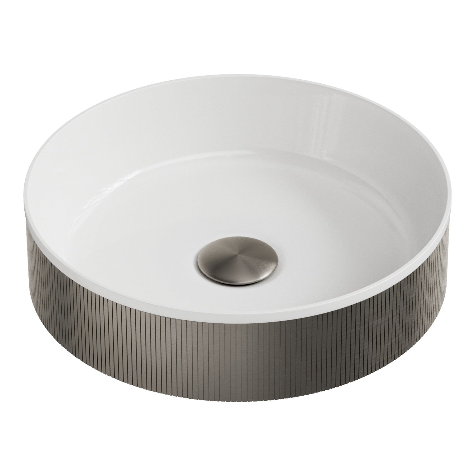 Koko Basin Gunmetal Countertop Bathroom Basin 360