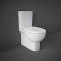 RAK Ceramics Tonique Closed Back Close Coupled Toilet with Soft Close Seat - White