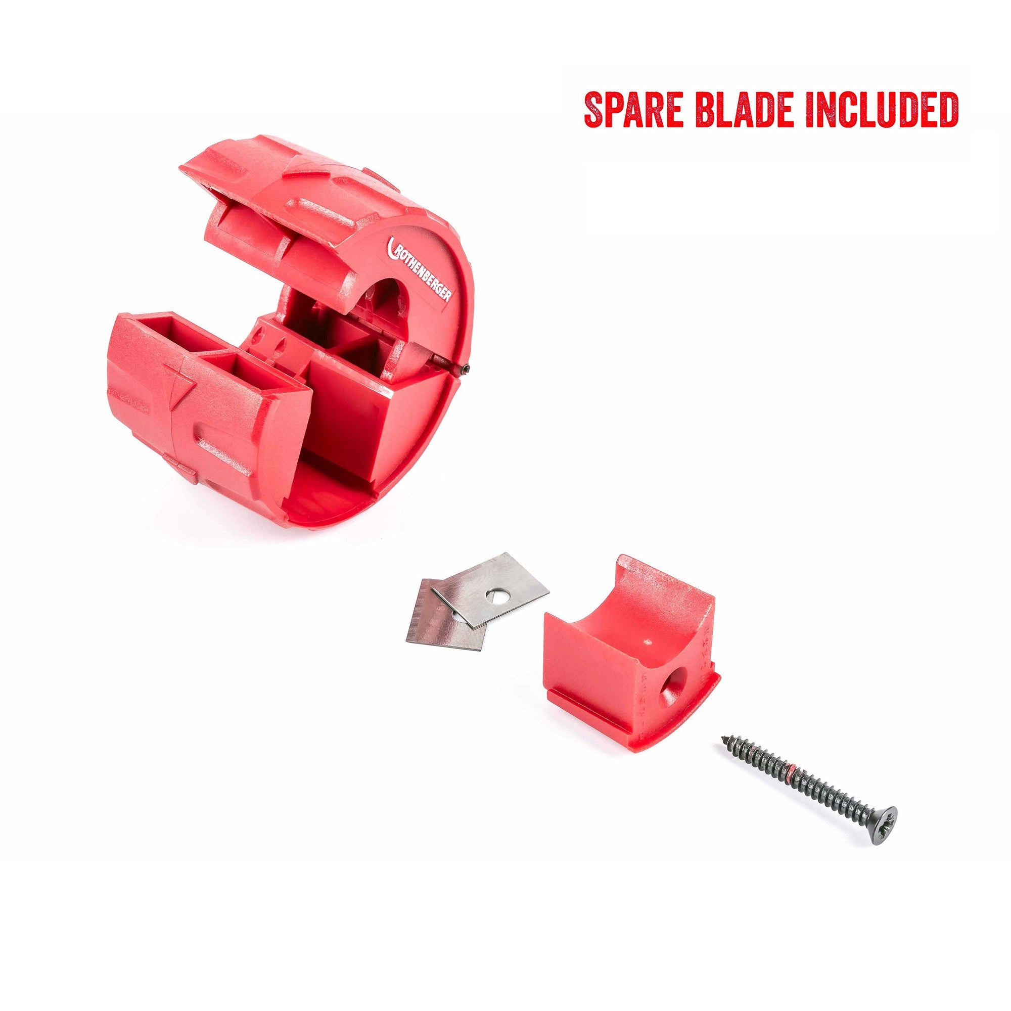 Rothenberger Plasticut Pro 15-22mm Plastic Pipe Cutter - Burr-Free Compact Easy Grip for PVC & Push-Fit