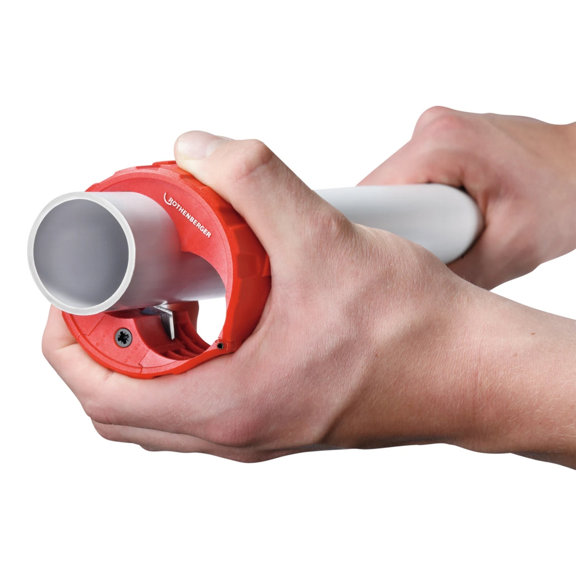 Rothenberger Plasticut Pro 35-42mm Plastic Pipe Cutter - Burr-Free Compact Easy Grip for PVC & Push-Fit