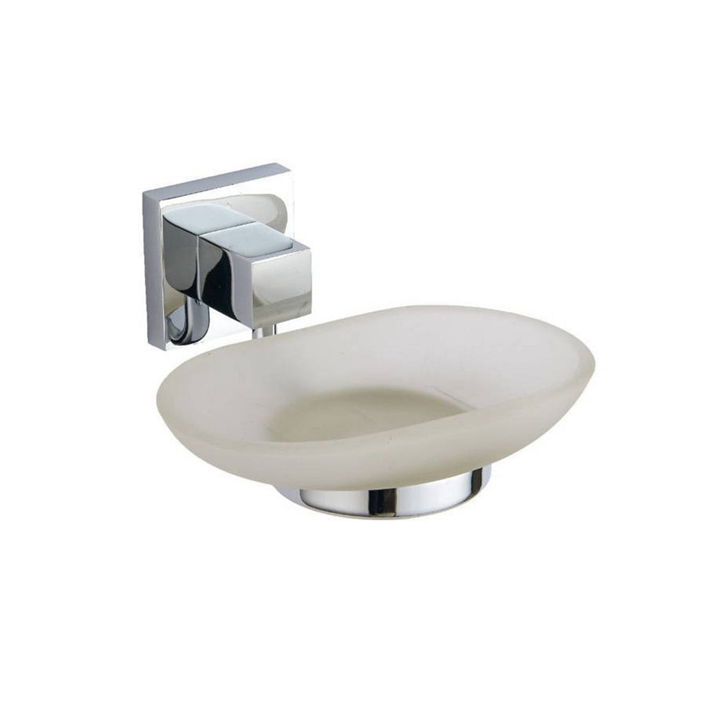 Chrome Soap Holder - Wall Mounted Gloss Finish Modern Style