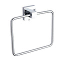 Chrome Towel Ring - Modern Wall Mounted Mild Steel Gloss Finish