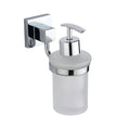 Chrome Soap Dispenser & Holder - Modern Wall Mounted Design Gloss Finish
