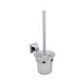 Chrome Toilet Brush & Holder - Modern Wall Mounted Gloss Finsh