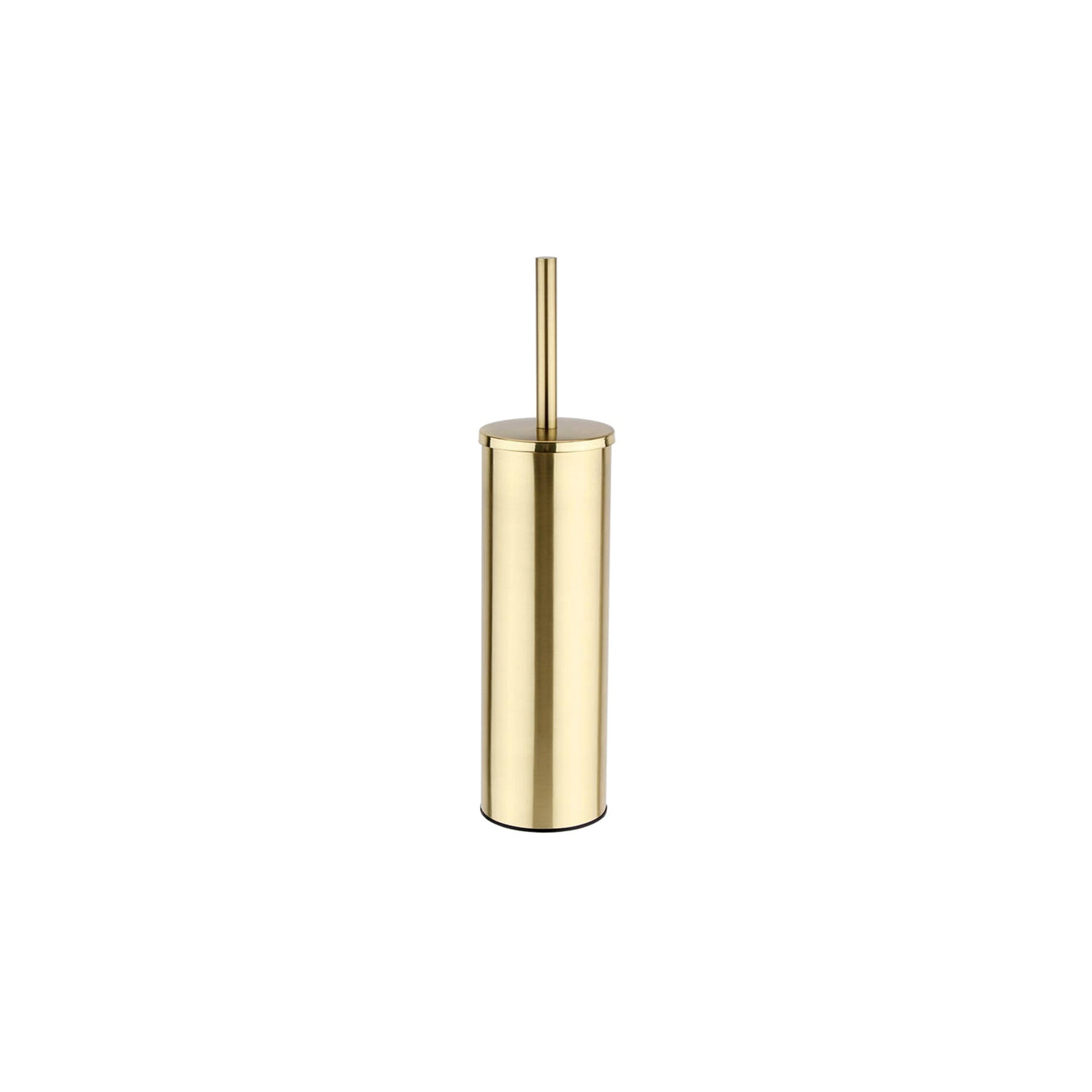 Brushed Brass Wall Mounted Toilet Brush - Modern Design
