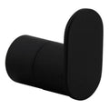 Matt Black Round Robe Hook - Wall Mounted Modern Accessory