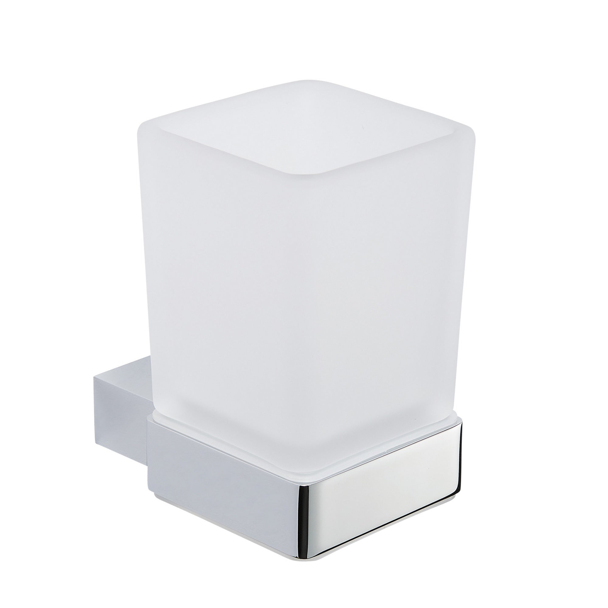 Premium Wall Mounted Chrome Tumbler Holder - Modern Design