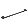 Premium Wall Mounted Matt Black Towel Bar - Contemporary Modern Design