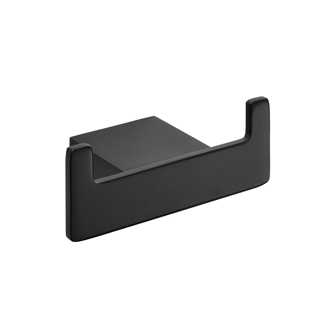 Premium Matt Black Robe Hook - Modern Wall Mounted Design