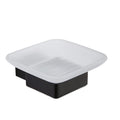 Matt Black Soap Dish Holder - Wall Mounted Modern Design