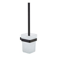Matt Black Toilet Brush Set - Wall Mounted Modern Design