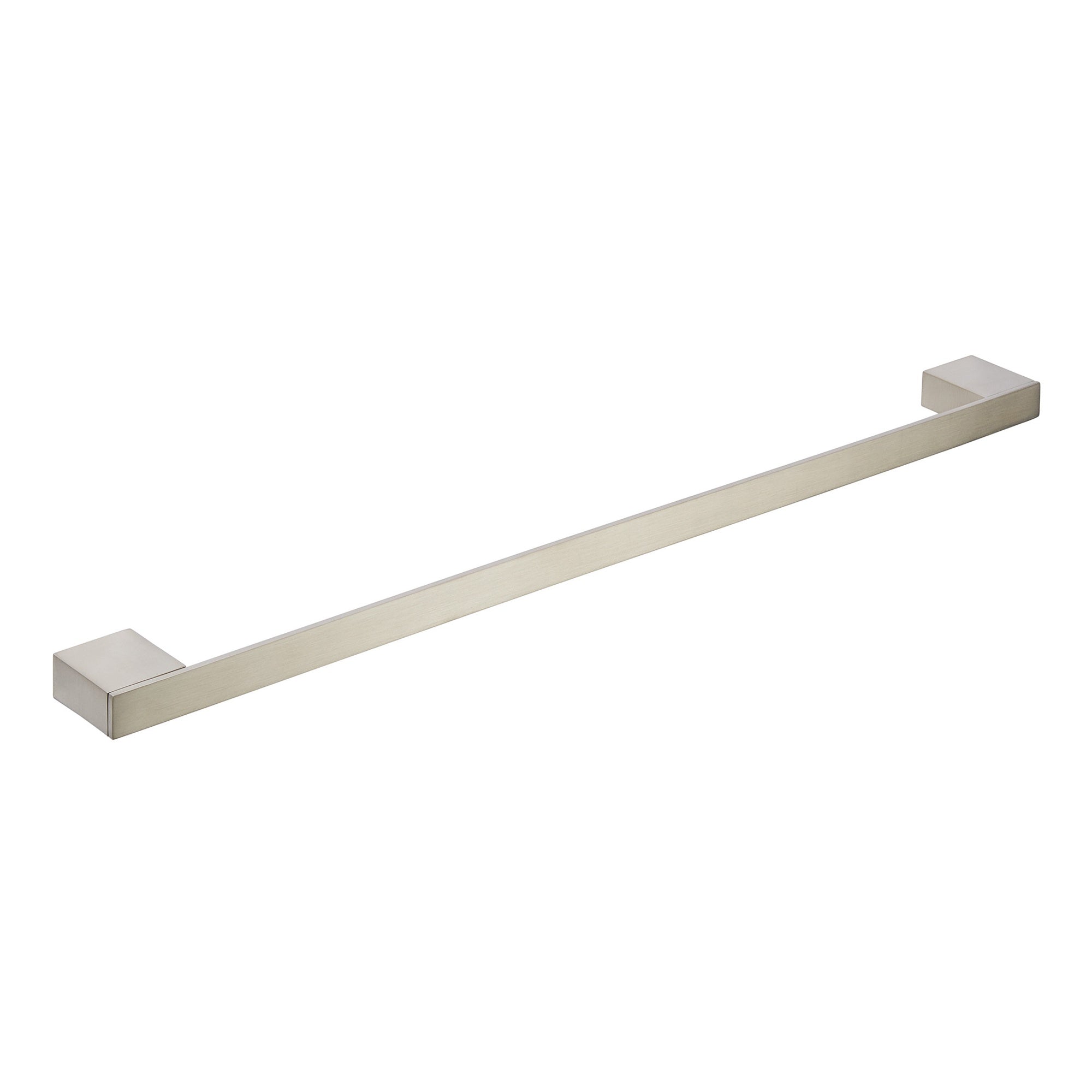 Brushed Nickel Towel Bar - Wall Mounted Modern Bathroom Rail 580mm