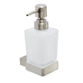 Brushed Nickel Soap Dispenser - Wall-Mounted Modern Design