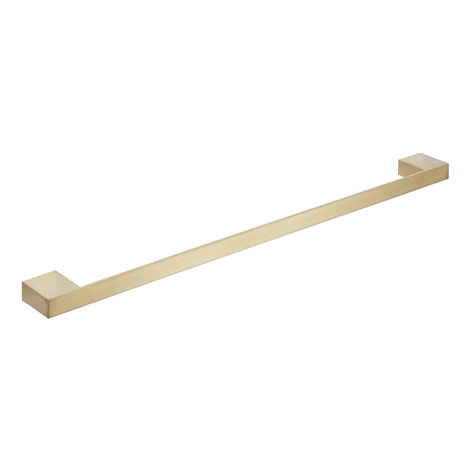 Brushed Brass Towel Bar - Contemporary Wall-Mounted Bathroom Accessory