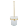 Brushed Brass Toilet Brush Set - Modern Wall-Mounted Bathroom Essential