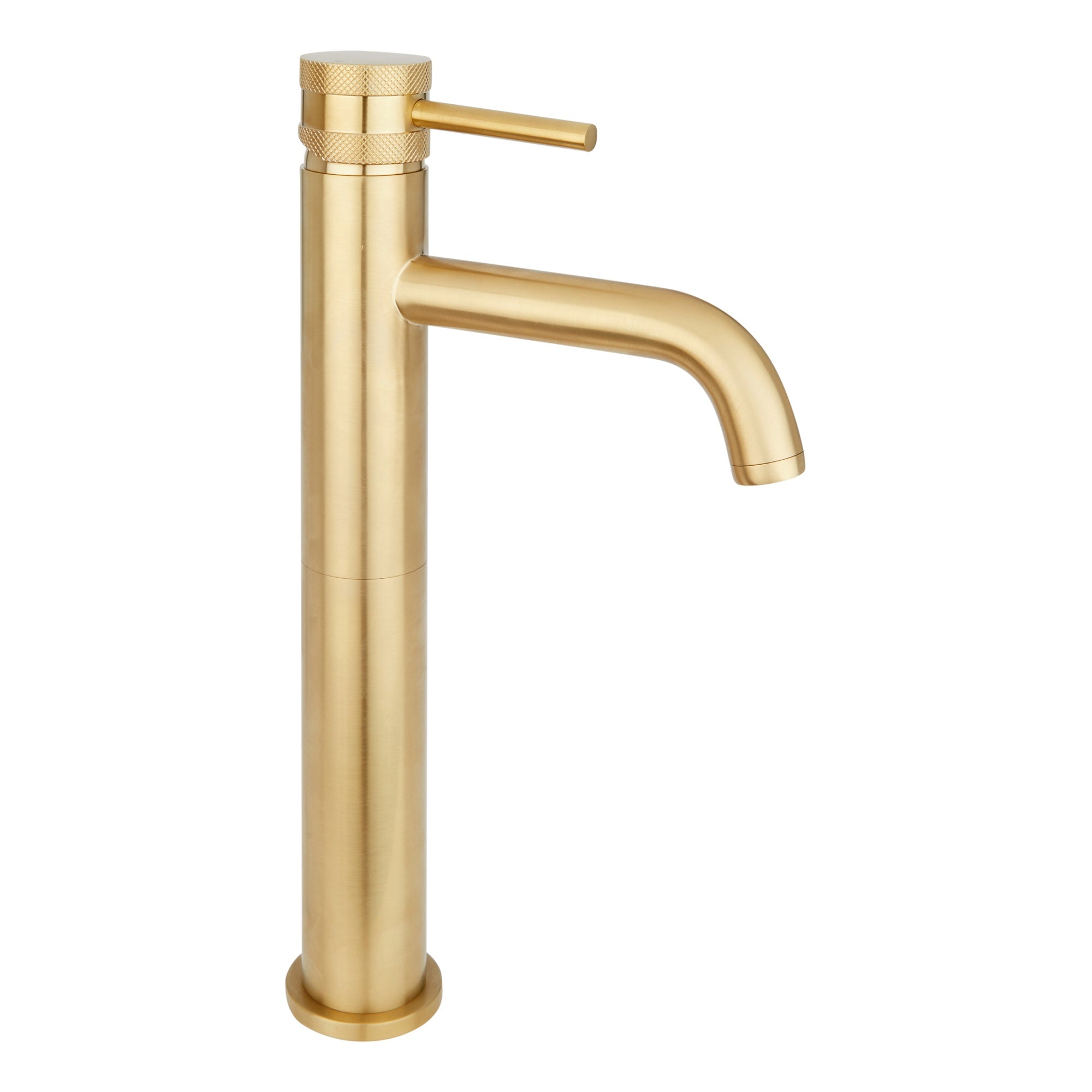 Brushed Brass Tall Basin Tap  Single Lever Mixer Modern Premium